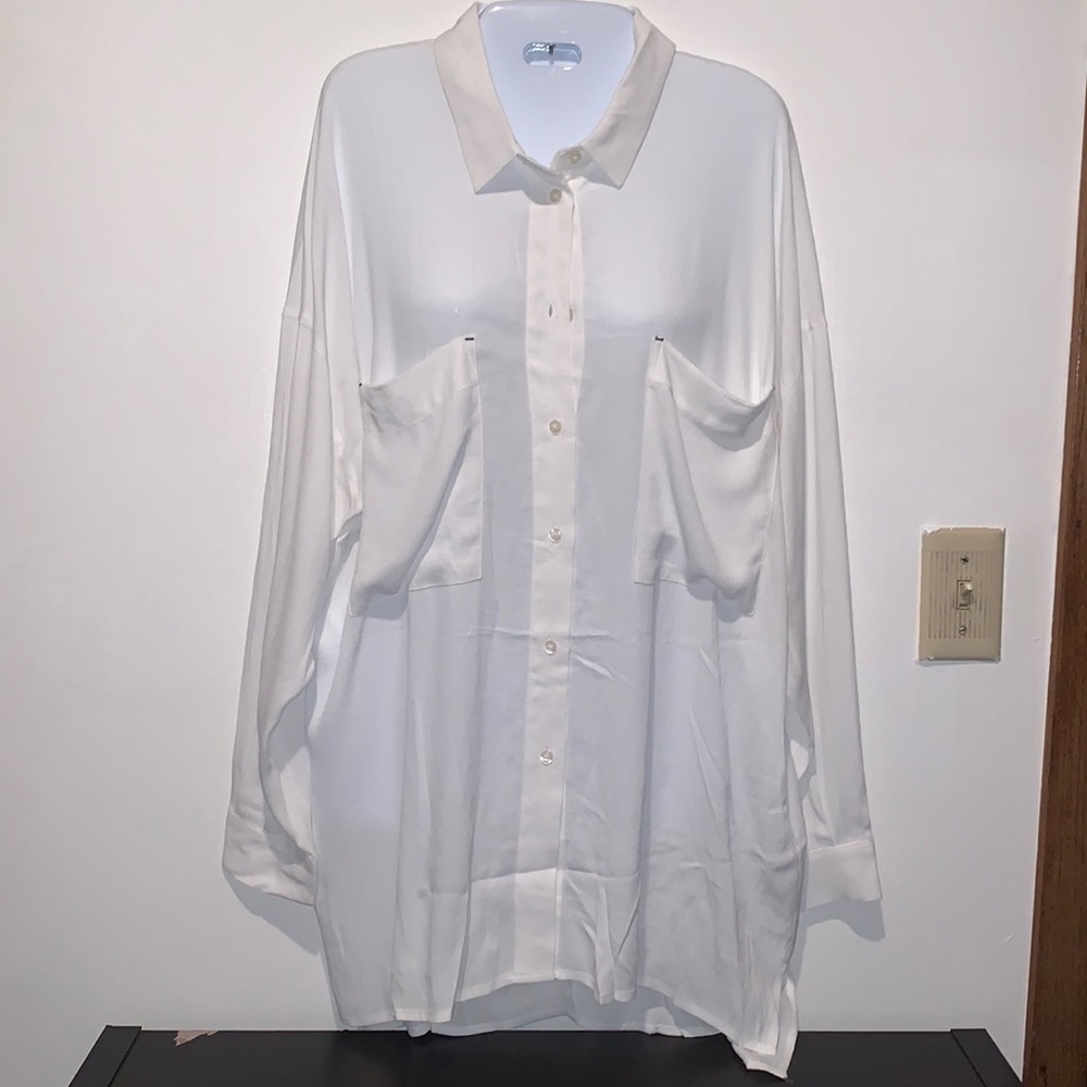 Armani Exchange full sleeves belted Shirt.